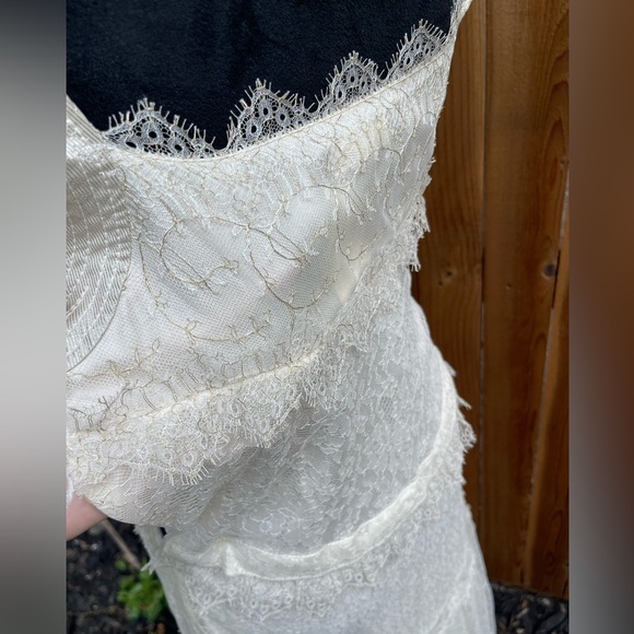 Vintage Nina Ricci drop waist lace party dress - Picture 6 of 7